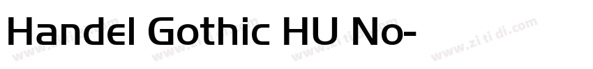 Handel Gothic HU No字体转换